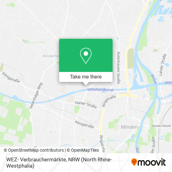 Карта WEZ- Verbrauchermärkte