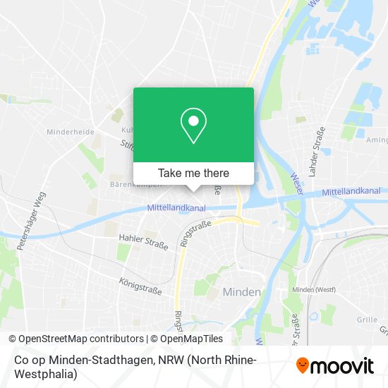 Co op Minden-Stadthagen map