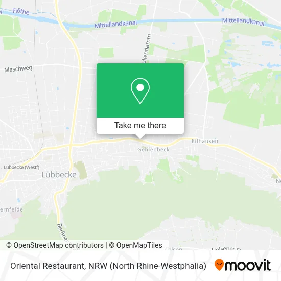 Oriental Restaurant map