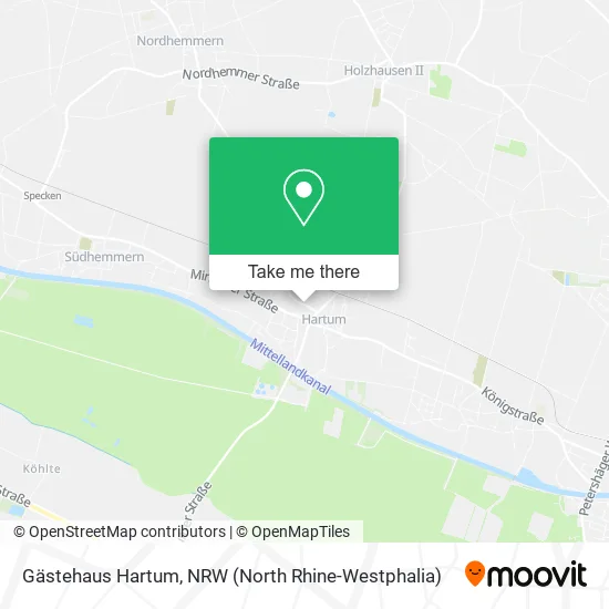 Gästehaus Hartum map