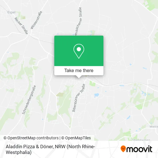 Карта Aladdin Pizza & Döner