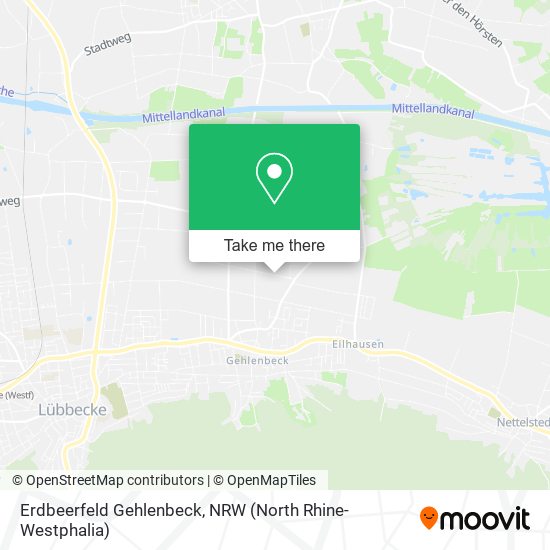 Erdbeerfeld Gehlenbeck map