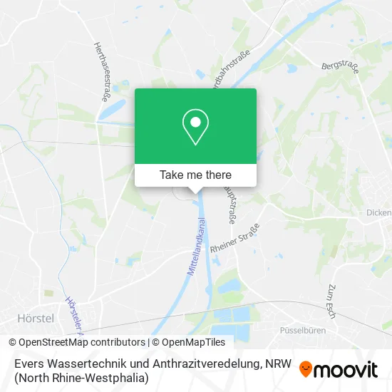 Карта Evers Wassertechnik und Anthrazitveredelung