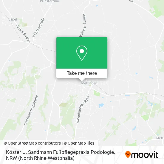 Карта Köster U. Sandmann Fußpflegepraxis Podologie