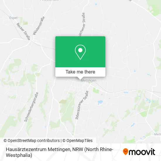Карта Hausärztezentrum Mettingen