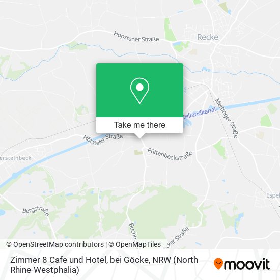 Zimmer 8 Cafe und Hotel, bei Göcke map