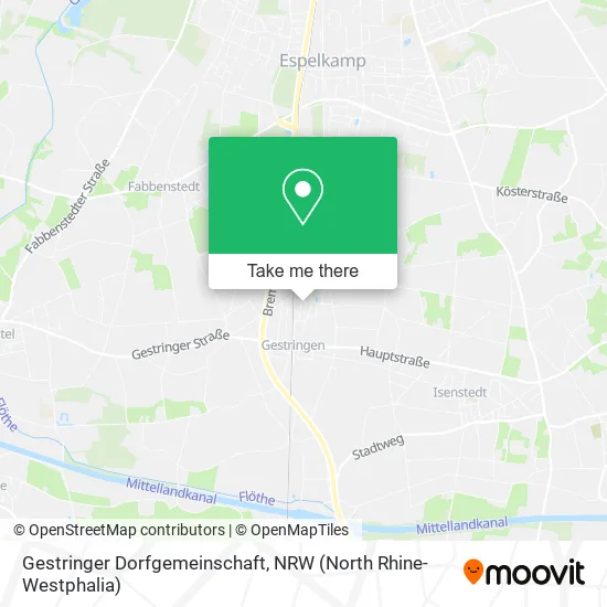 Gestringer Dorfgemeinschaft map