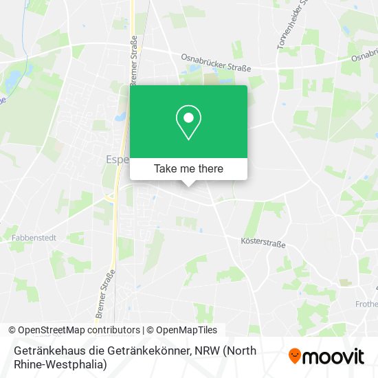 Getränkehaus die Getränkekönner map