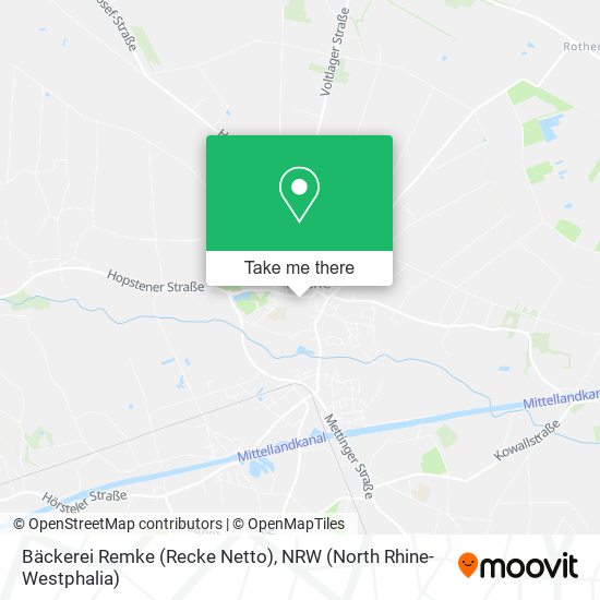 Bäckerei Remke (Recke Netto) map
