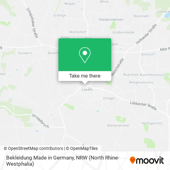 Карта Bekleidung Made in Germany