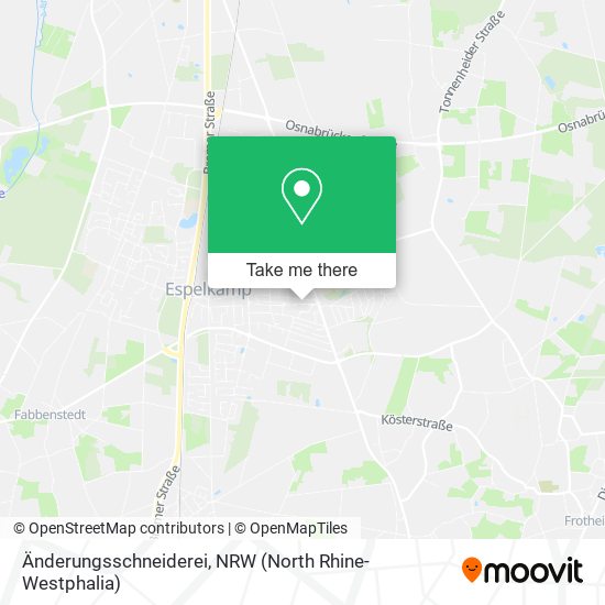 Änderungsschneiderei map