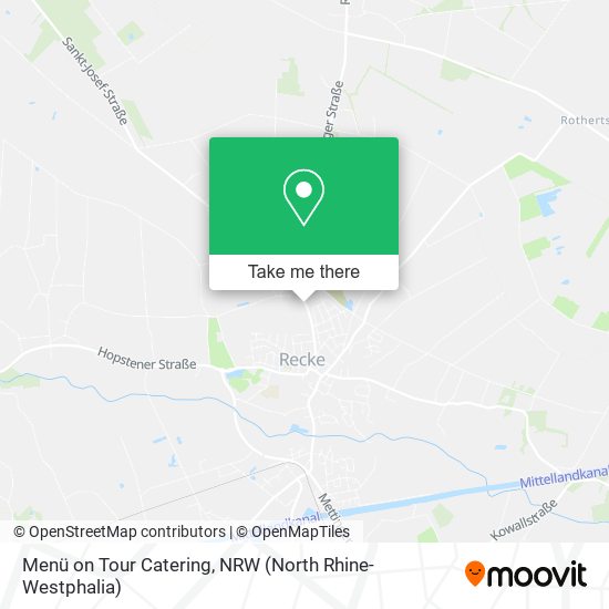 Menü on Tour Catering map
