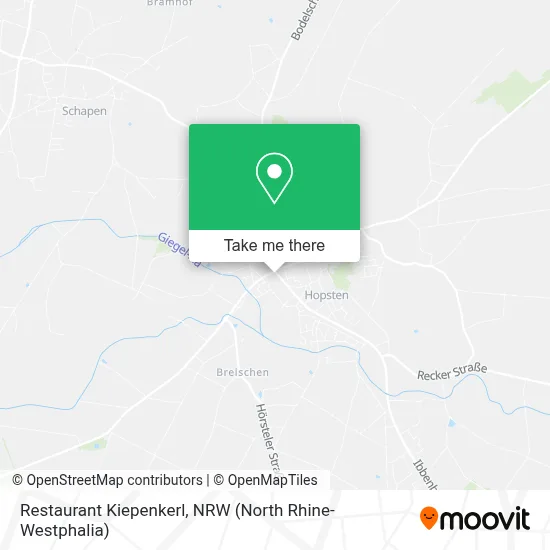 Restaurant Kiepenkerl map