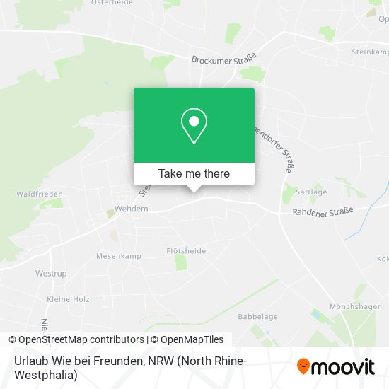 Urlaub Wie bei Freunden map