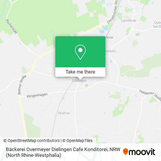 Bäckerei Overmeyer Dielingen Cafe Konditorei map