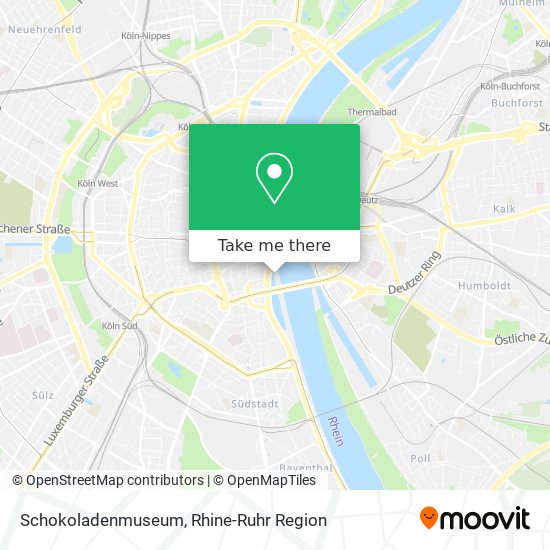 Schokoladenmuseum map