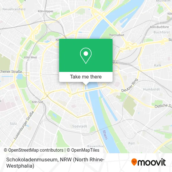 Schokoladenmuseum map