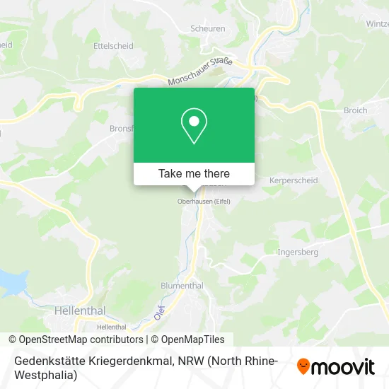 Карта Gedenkstätte Kriegerdenkmal