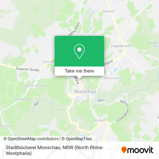 Stadtbücherei Monschau map
