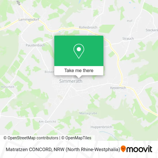 Карта Matratzen CONCORD