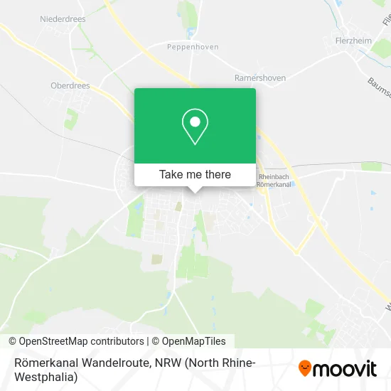 Römerkanal Wandelroute map