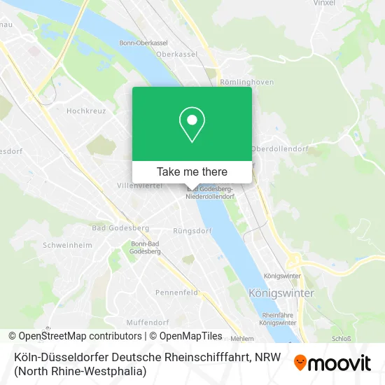 Карта Köln-Düsseldorfer Deutsche Rheinschifffahrt