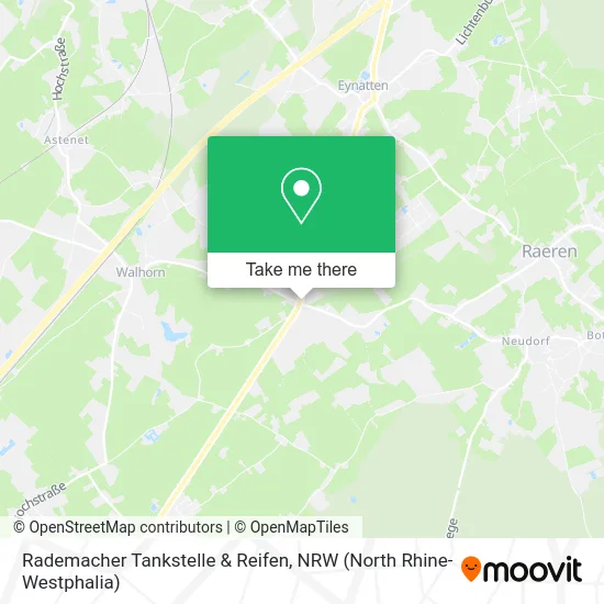 Карта Rademacher Tankstelle & Reifen