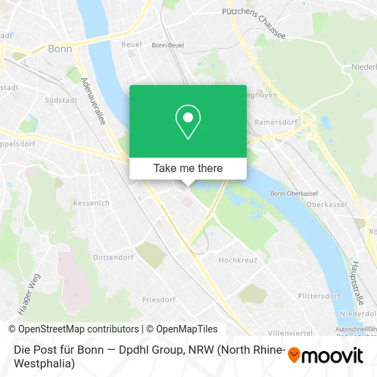 Карта Die Post für Bonn — Dpdhl Group