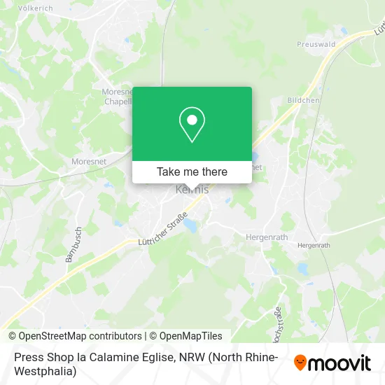 Карта Press Shop la Calamine Eglise