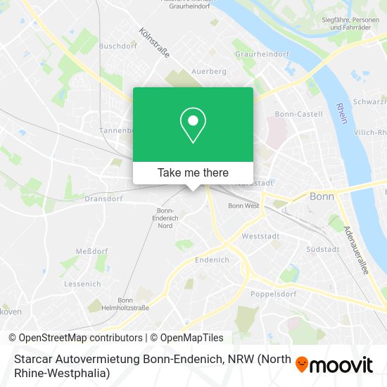 Карта Starcar Autovermietung Bonn-Endenich