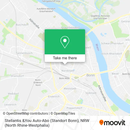 Карта Stellantis &You Auto-Abo (Standort Bonn)
