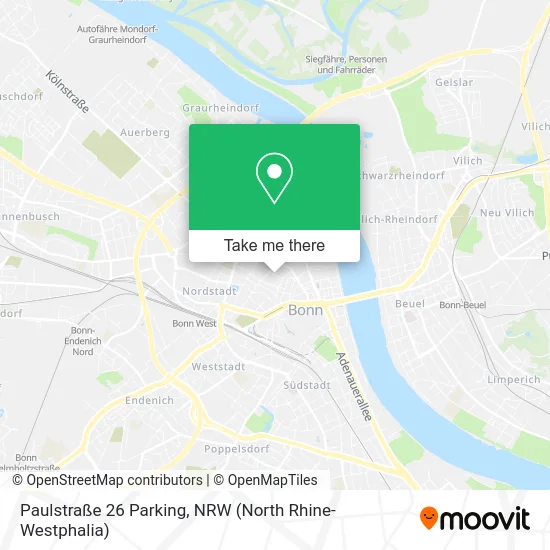 Карта Paulstraße 26 Parking