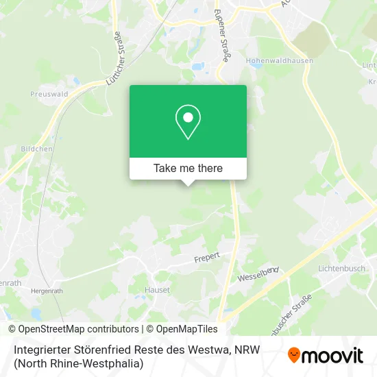 Карта Integrierter Störenfried Reste des Westwa