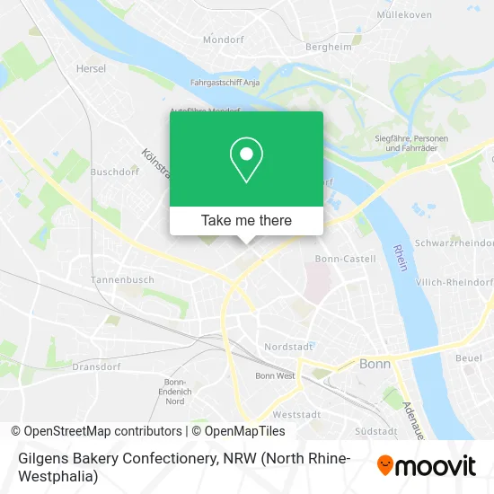 Карта Gilgens Bakery Confectionery