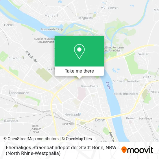 Карта Ehemaliges Straenbahndepot der Stadt Bonn