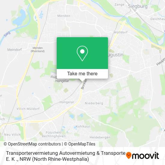 Карта Transportervermietung Autovermietung & Transporte E. K .