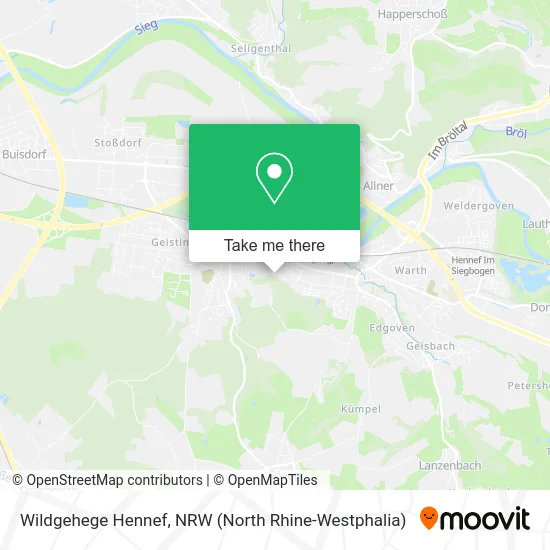 Карта Wildgehege Hennef