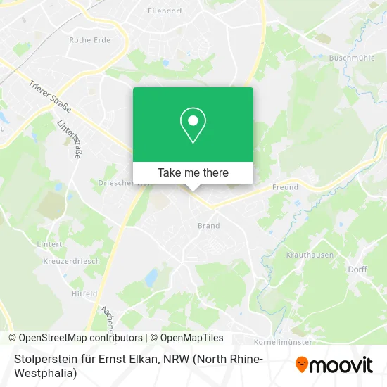 Карта Stolperstein für Ernst Elkan
