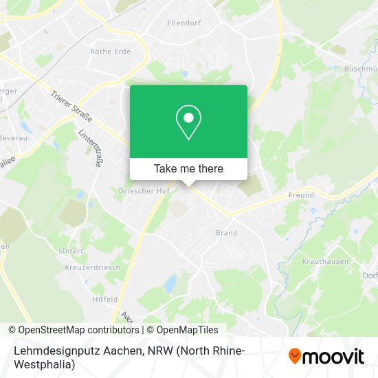 Карта Lehmdesignputz Aachen