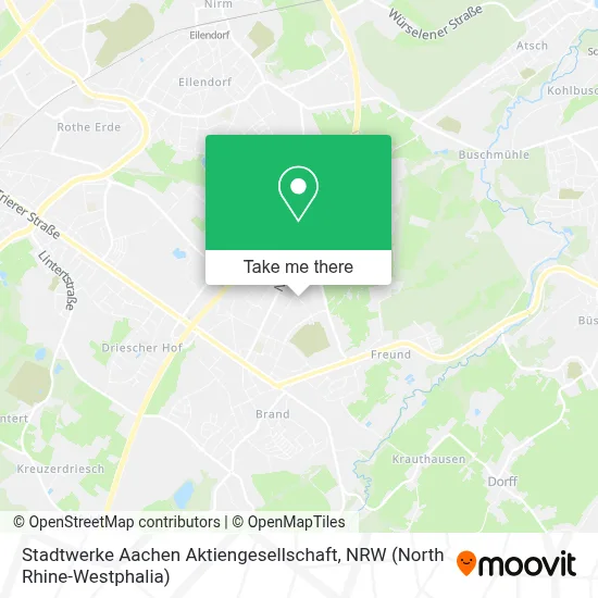 Stadtwerke Aachen Aktiengesellschaft map