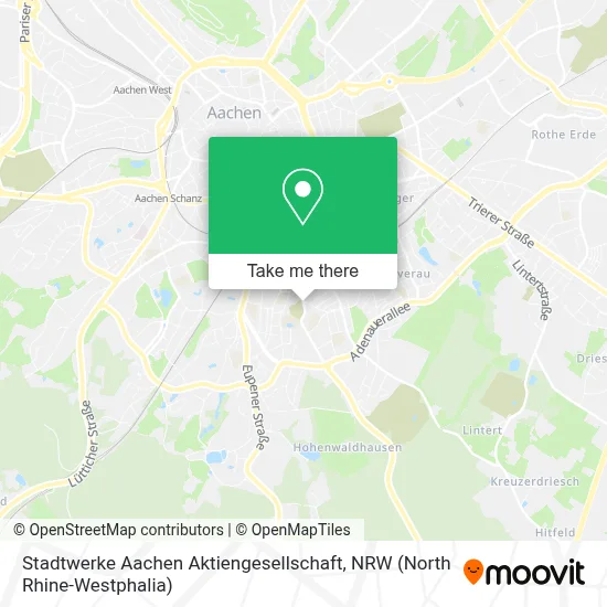 Stadtwerke Aachen Aktiengesellschaft map
