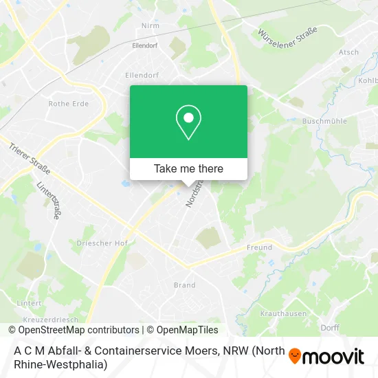 Карта A C M Abfall- & Containerservice Moers