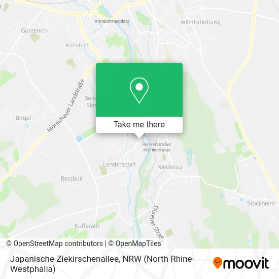 Карта Japanische Ziekirschenallee