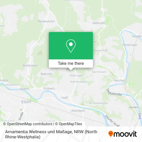 Карта Arnamentia Wellness und Maßage