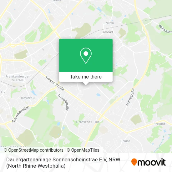 Карта Dauergartenanlage Sonnenscheinstrae E V