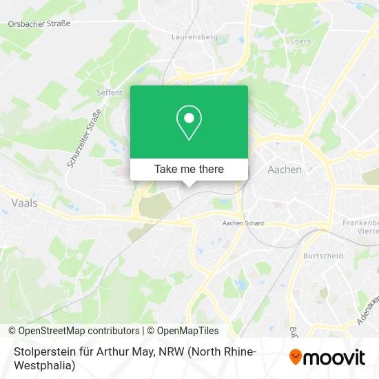 Карта Stolperstein für Arthur May