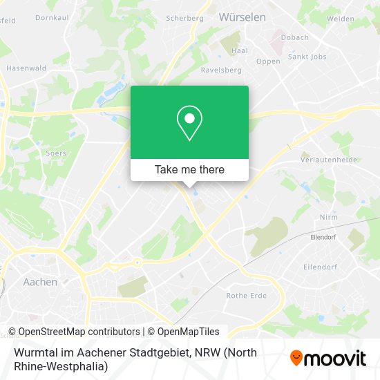 Карта Wurmtal im Aachener Stadtgebiet
