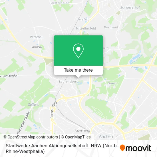 Карта Stadtwerke Aachen Aktiengesellschaft