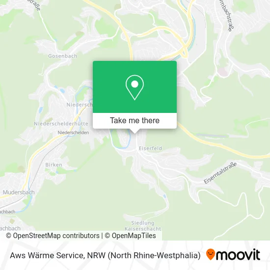 Карта Aws Wärme Service