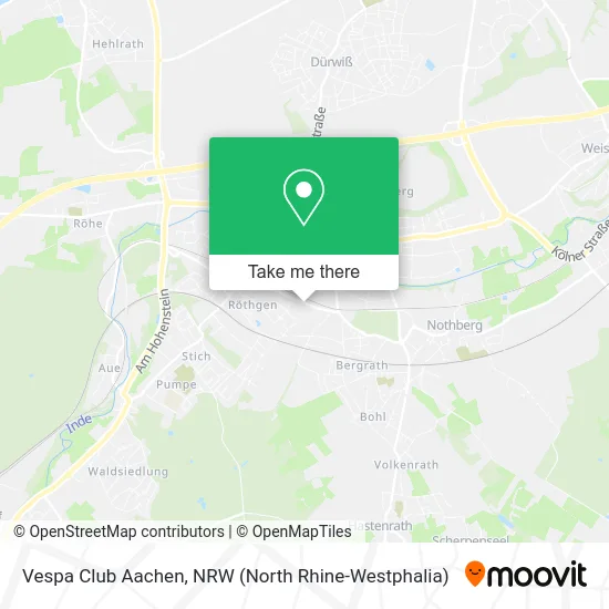 Карта Vespa Club Aachen